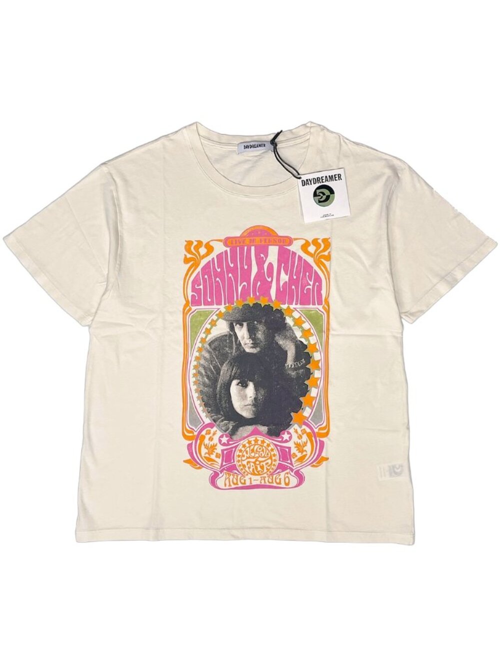 Daydreamer Sonny & Cher Melody Fair Boyfriend Graphic Tee NWT